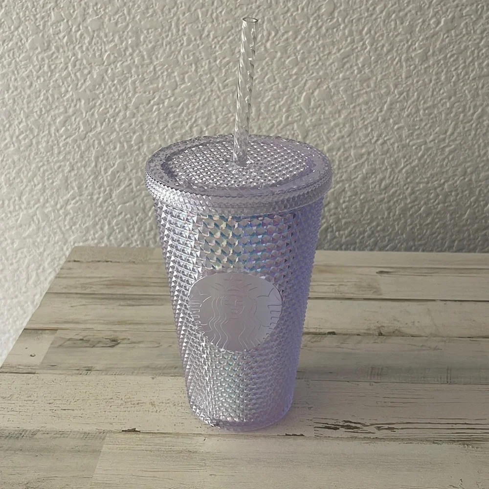 Starbucks 2023 Iridescent Studded 16OZ Cold Cup Tumbler.